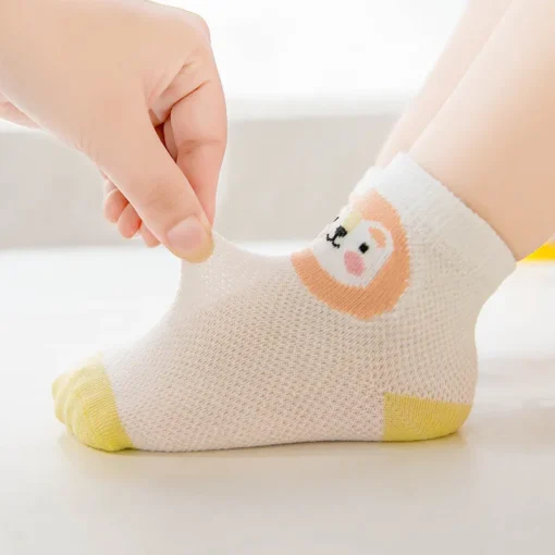 5er-Pack Atmungsaktive Baumwollsocken 0–24 Monate - Image 3