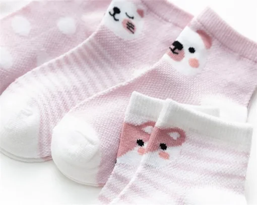 5er-Pack Atmungsaktive Baumwollsocken 0–24 Monate - Image 10