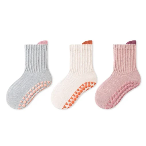 3er-Pack Rutschfeste Baby-Socken aus Baumwolle - Image 4