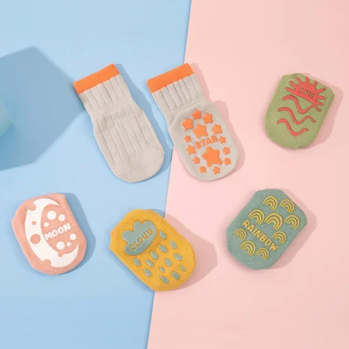 5er-Pack Anti-Rutsch Baby-Socken - Image 5