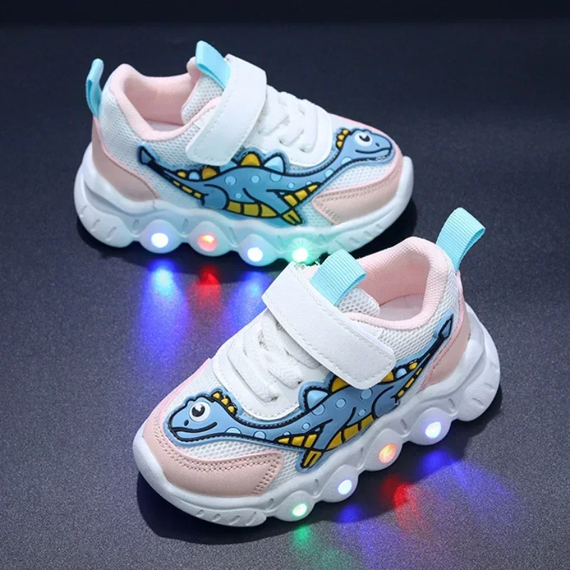 Kinder LED Sneaker mit Dinosaurier-Motiv - Image 2